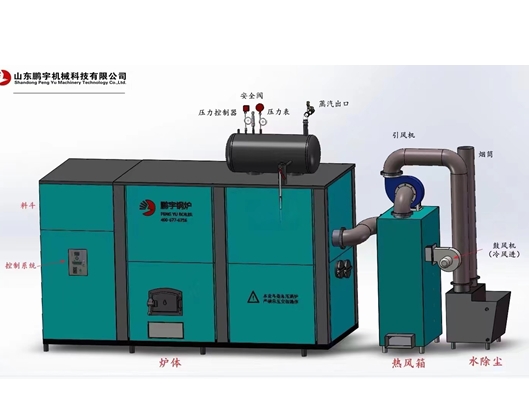 鹏宇燃煤燃颗粒燃气节能环保餐消锅炉PYCX-800